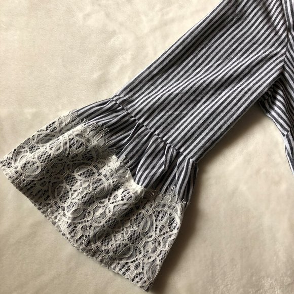 Kontrol striped top bell sleeves XL - Picture 8 of 8